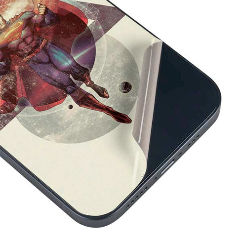 DC Comics Superman Galaxy Flying iPhone 14 Plus Skin